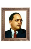 Dr. B.R. Ambedkar Big Photo Frame - 16x20 Inches for Home & Office Decoration