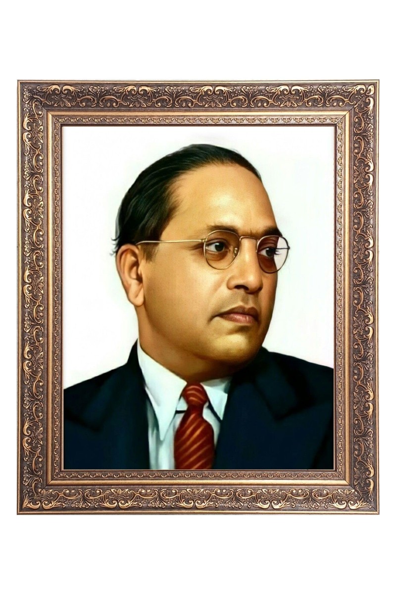 Dr. B.R. Ambedkar Big Photo Frame - 16x20 Inches for Home & Office Decoration