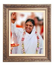 Mata Amritanandamayi Big Photo Frame - 16x20 Inches for Home & Office Decoration