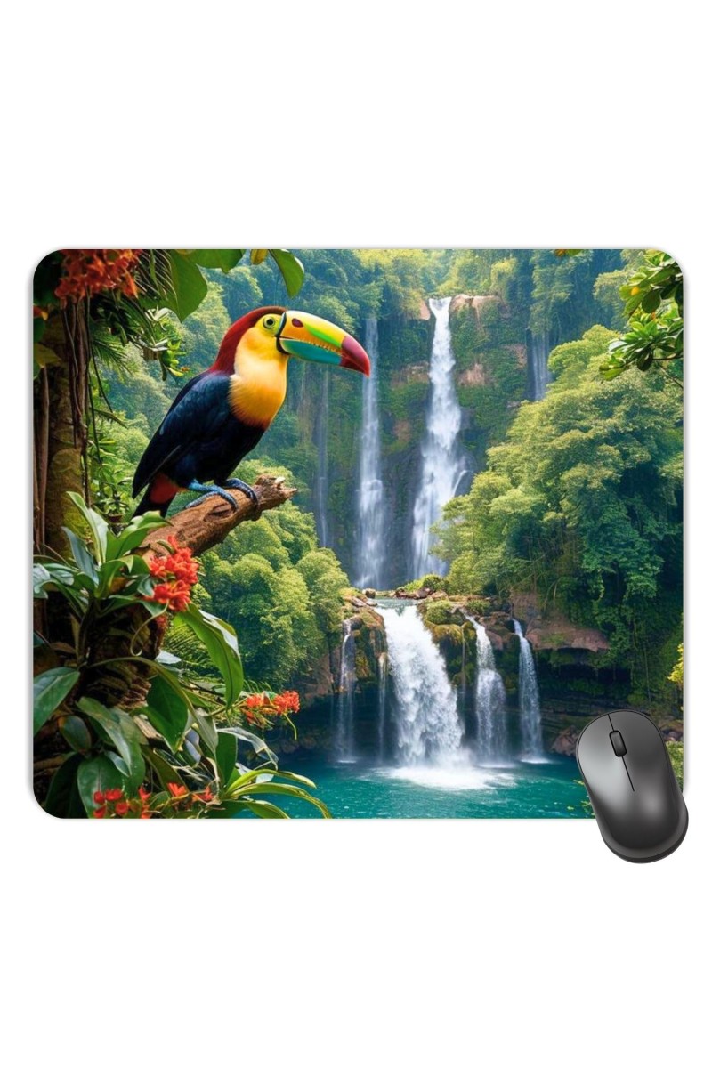Customized Beautiful River View Picture Sublimation Mouse Pad | 8 X 7.5 Inch | Smooth Cloth Surface | Non-Slip Rubber Base | Personalized Mousepad for Laptop & Desktop (F17321)