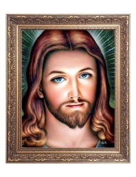 Jishu Chirst Jesus Big Photo Frame - 24x28 Inches for Home & Office Decoration