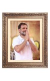 Sri Rahul Gandhi Big Photo Frame - 18x22 Inches for Home & Office Decoration