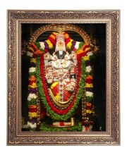 Lord Tirupati Balaji Big Photo Frame - 16x20 Inches for Home & Office Decoration