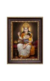 Maa Saraswati Digital Print Photo 14.7x16.7 inches (I6103) - Vibrant Religious Wall Art for Home or Office Decor.