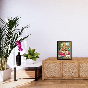 Saraswati Laminated Photo - 5x7 Inches, Divine Blessings for Home & Office and Temple Decoration Saraswati Laminated Photo - 5x7 Inches, Divine Blessings for Home & Office and Temple Decoration