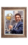 Sri Sachin Tendulkar with World cup Big Photo Frame - 22x26 Inches for Home & Office Decoration