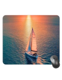 Customized Beatiful Sea View Picture Sublimation Mouse Pad | 8 X 7.5 Inch | Smooth Cloth Surface | Non-Slip Rubber Base | Personalized Mousepad for Laptop & Desktop (F17357)