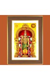 Lord Murugan Photo Frame - 10x14 Inches, Brown Wooden Frame for Home, Office & Temple decoration