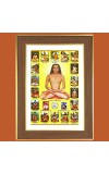 MAHAVATAR BABAJI Photo Frame - 10x14 Inches, Brown Wooden Frame for Home, Office & Temple decoration
