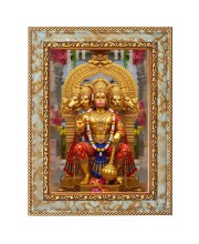 Jai Bajrang Bali Digital Print Photo 10.7x12.7 inches (I6000) - Vibrant Religious Wall Art for Home or Office Decor.