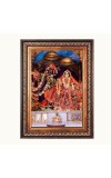 Shri Radha Krishna Color Photo 10x14 Inch - Vibrant Religious Wall Art for Home or Office Decor.