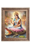 Maa Ganga Big Photo Frame - 20x24 Inches for Home & Office Decoration