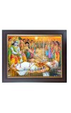 Hitech Sales Bhiswma Pitamaha (Mahabharat) Photo Frame for Pooja Room, Temple Decor, Home Decoration and Gift (Wall and Tabletop, Rectangular, Polystyrene Frame, Printed Photo, 24 x 29 cm, Black)