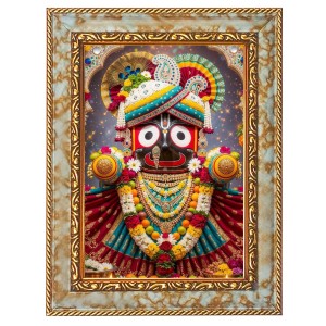Lord jagannath Digital Print Photo 6.7x8.7 inches - Vibrant Religious Wall Art for Home or Office Decor.