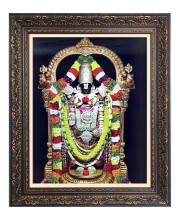 Lord Tirupati Big Photo Frame - 16x20 Inches for Home & Office Decoration