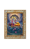 Lord vishnu Digital Print Photo 6.7x8.7 inches - Vibrant Religious Wall Art for Home or Office Decor.
