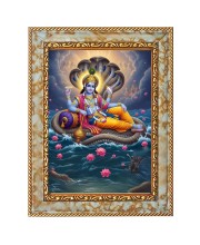 Lord vishnu Digital Print Photo 6.7x8.7 inches (I6099) - Vibrant Religious Wall Art for Home or Office Decor.