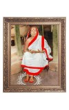 Maa Sarada Big Photo Frame - 16x20 Inches for Home & Office Decoration