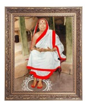 Maa Sarada Big Photo Frame - 16x20 Inches for Home & Office Decoration