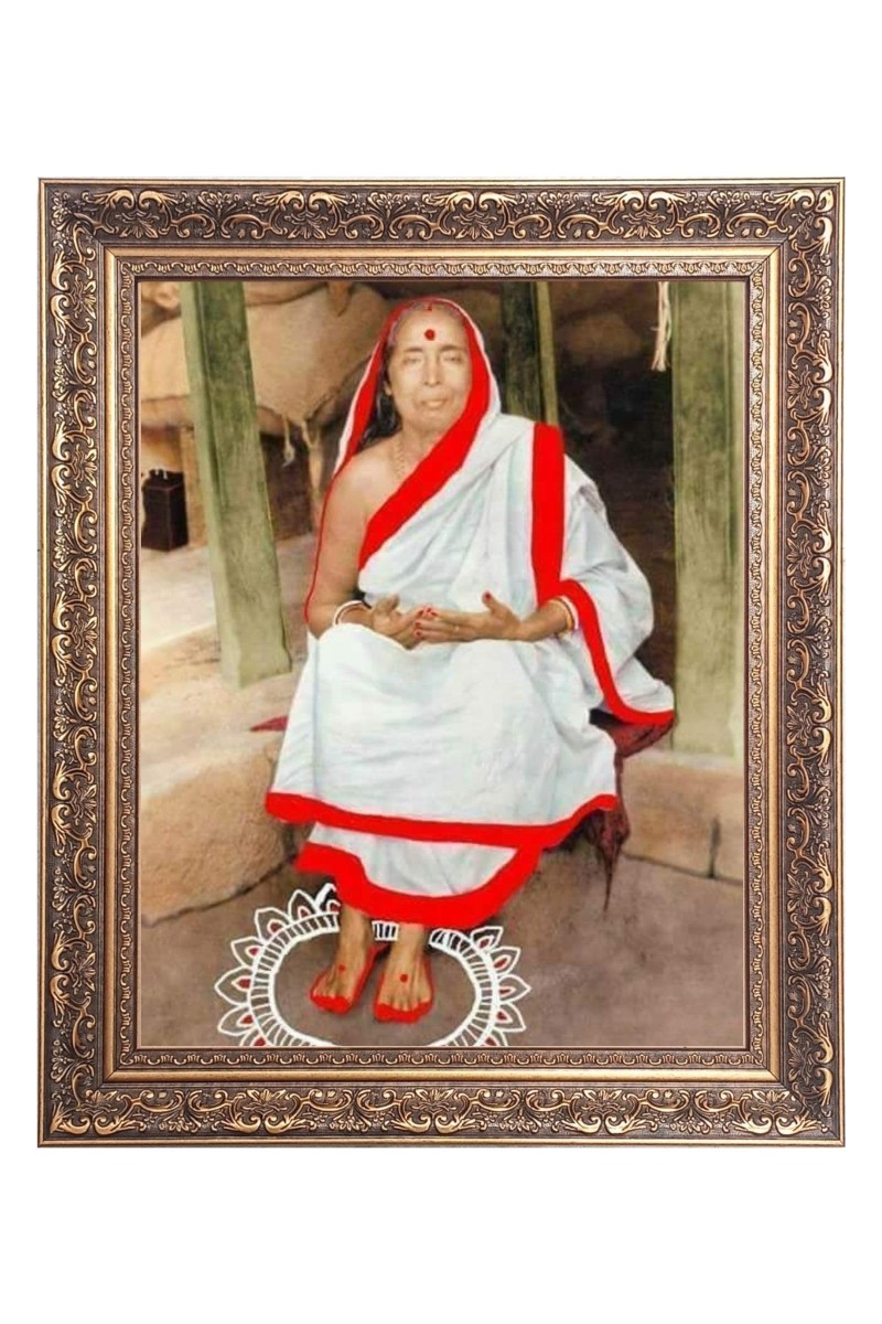 Maa Sarada Big Photo Frame - 16x20 Inches for Home & Office Decoration