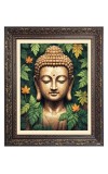 Sri Gautam Buddha Big Photo Frame - 16x20 Inches for Home & Office Decoration