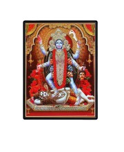 Maa Kaali Laminated Photo - 7x9 Inches, Divine Blessings for Home & Office and Temple Decoration