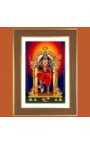 Bhadrakali Photo Frame - 14x18 Inches, Brown Wooden Frame for Home, Office & Temple Decoration
