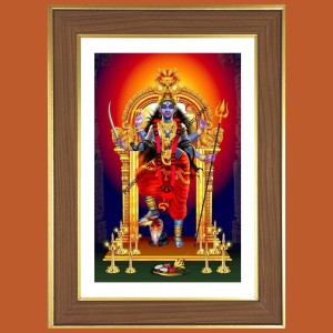 Bhadrakali Photo Frame - 14x18 Inches, Brown Wooden Frame for Home, Office & Temple Decoration Bhadrakali Photo Frame - 14x18 Inches, Brown Wooden Frame for Home, Office & Temple Decoration