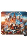 Customized Young Generation Picture Sublimation Mouse Pad | 8 X 7.5 Inch | Smooth Cloth Surface | Non-Slip Rubber Base | Personalized Mousepad for Laptop & Desktop (F17429)