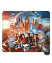 Customized Young Generation Picture Sublimation Mouse Pad | 8 X 7.5 Inch | Smooth Cloth Surface | Non-Slip Rubber Base | Personalized Mousepad for Laptop & Desktop (F17429)