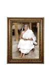 HiTech SalesMaa Devi Sarada ji photo frame for wall hanging/gift/temple/puja room/home decor with PVC Frame & Front Face - Glass (9 x 7 in)