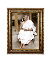 HiTech SalesMaa Devi Sarada ji photo frame for wall hanging/gift/temple/puja room/home decor with PVC Frame & Front Face - Glass (10 x 8 in)