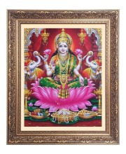 Mata Lakshmi (Laxmi) Big Photo Frame - 20x24 Inches for Home & Office Decoration