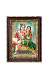 Shri Radha Krishna Digital Print Photo 6.7x8.7 inches - Vibrant Religious Wall Art for Home or Office Decor.