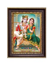 Shri Radha Krishna Digital Print Photo 6.7x8.7 inches (I6138) - Vibrant Religious Wall Art for Home or Office Decor.