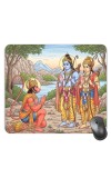 Customized Lord Rama Sita Art Picture Sublimation Mouse Pad | 8 X 7.5 Inch | Smooth Cloth Surface | Non-Slip Rubber Base | Personalized Mousepad for Laptop & Desktop (F16971)
