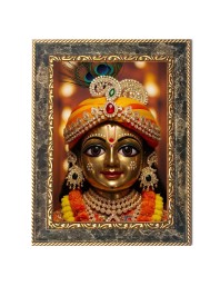 Divine Krishna Digital Print Photo 14.7x16.7 inches (I6095) - Vibrant Religious Wall Art for Home or Office Decor.