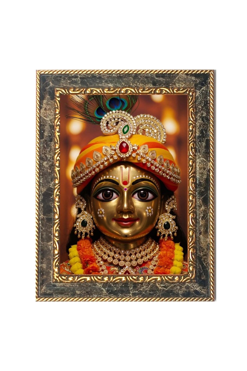 Divine Krishna Digital Print Photo 14.7x16.7 inches (I6095) - Vibrant Religious Wall Art for Home or Office Decor.