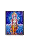 Vishnu Laminated Photo - 5x7 Inches, Divine Blessings for Home & Office and Temple Decoration