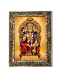 Lord Hanuman Ji Digital Print Photo 6.7x8.7 inches - Vibrant Religious Wall Art for Home or Office Decor.