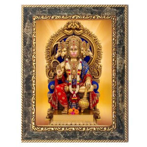 Lord Hanuman Ji Digital Print Photo 14.7x16.7 inches (I6083) - Vibrant Religious Wall Art for Home or Office Decor.