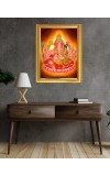 Maha Ganapati Photo Frame 14x18 Inches – Decorative Hindu God Wall Art for Home & Office | Lord Ganesha Picture Frame for Pooja Room, Housewarming & Spiritual Gifts