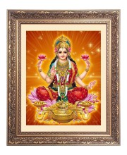 Maa Lakshmi (Laxmi) Big Photo Frame - 16x20 Inches for Home & Office Decoration
