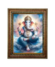 Hi Tech Sales Lord Ganesha Photo Frame for wall/table, Study & living room, gifts (7 X 9)