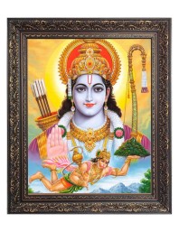 Sri Ram Big Photo Frame - 16x20 Inches for Home & Office Decoration