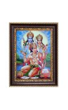 Lord Rama, Sita, and Hanuman Digital Print Photo 14.7x16.7 inches (I6129) - Vibrant Religious Wall Art for Home or Office Decor.