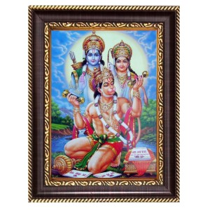 Lord Rama, Sita, and Hanuman Digital Print Photo 14.7x16.7 inches (I6129) - Vibrant Religious Wall Art for Home or Office Decor. Lord Rama, Sita, and Hanuman Digital Print Photo 14.7x16.7 inches (I6129) - Vibrant Religious Wall Art for Home or Office Decor.