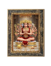 Lord Hanuman Digital Print Photo 6.7x8.7 inches (I6033) - Vibrant Religious Wall Art for Home or Office Decor.