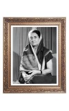 Srimati Indira Gandhi Big Photo Frame - 16x20 Inches for Home & Office Decoration
