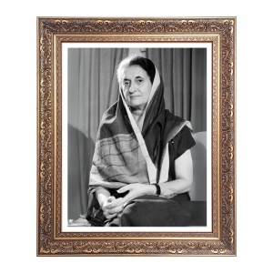 Srimati Indira Gandhi Big Photo Frame - 22x26 Inches for Home & Office Decoration